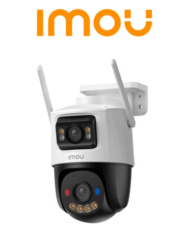 IMOU Cruiser Dual Pro 8MP (IPC-S7XFN-8U0WED-imou)- Cámara IP PT Dual Wifi 6,. 8MP Lente Fijo de 4 MP + y Lente PT 4 MP, Audio Bidireccional.