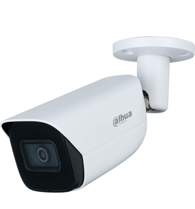 DAHUA IPC-HFW3441E-S-S2 - Camara IP Bullet de 4 Megapixeles con IA/ WizSense/ Lente de 2.8mm/ 107 Grados de Apertura/ Microfono Integrado/ IR de 50 Metros/ SMD 4.0/ Quick Pick/ AI SSA/ WDR Real/ IP67/ Ranura para MicroSD/ PoE