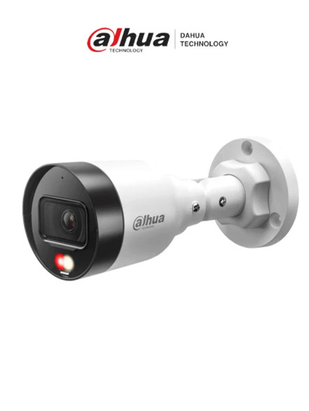 DAHUA DH-IPC-HFW1239S1-A-IL- Cámara IP Bullet con Iluminador Dual de 2 Megapixeles/ Lente de 2.8mm/ 103 Grados de Apertura/ Micrófono Integrado/ H.265+/ 15 Metros de Luz Visible/ IP67/ PoE/ DWDR