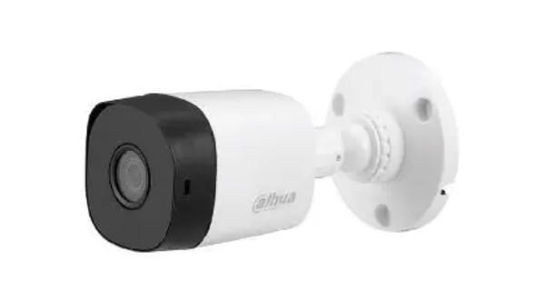 DAHUA HAC-B1A11-0280B es una cámara bullet HDCVI con resolución de 720p, equipada con un lente de 2.8 mm y un ángulo de visión de 93°. Ofrece visión nocturna con infrarrojos de hasta 20 metros y cuenta con clasificación IP67