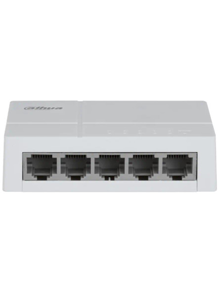 DAHUA DH-SF1005L - Switch para Escritorio 5 Puertos Fast Ethernet con velocidad de transmisión de 10/100 Mbps en un diseño compacto. Su capa 2 soporta un switching de hasta 1 Gbps y una velocidad de reenvío de 0.744 Mbps.