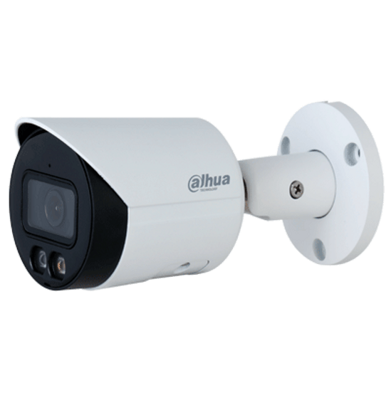 DAHUA IPC-HFW2549S-S-IL - Camara Bullet IP 5 Megapixeles/ Iluminador Dual Inteligente+Full Color/ WizSense/ Lente de 2.8mm/ 111 Grados de Apertura/ Microfono Integrado/ 30 Mts de IR y Luz Visible/ Metal/ Ranura MicroSD / SMD Plus/ PoE.