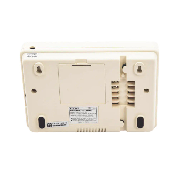 SYSCOM KIC-301Sistema de intercomunicador manos libres para una extensión, LED indicador para llamada en línea Sonido electrónico claro y audíble Alcance típico de 200 metros con cable calibre 18