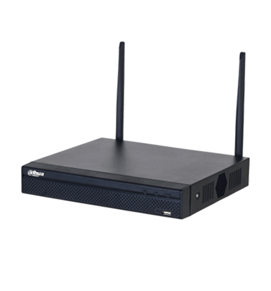 DAHUA NVR1108HS-W-S2-CE - NVR WiFi de 4 Megapixeles/ 8 Canales IP/ H.265/ Salidas HDMI &VGA/ 1 Bahía de Disco Duro/ 1 E&S de Audio/Onvif/