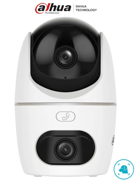 DAHUA DH-HPT1539DD-STW-5E2-IL - Cámara IP PT Dual de 10 Megapixeles/ Hero/2 Lentes de 3k/ 30 de IR y Luz Visible/ Boton de Llamada/ Audio 2 vías/ Deteccion de Humanos y Mascotas/ Disuación activa/ AutoTracking/ Ranura MicroSD/ (H5D-5F)