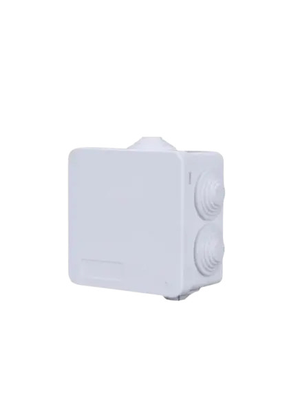 SAXXON PB085 - Caja de conexiones con 7 entradas / PVC libre de halógenos / Compatible con cámaras Bullet / Domo / Dimensiones 85 x 85 x 50 mm (Ancho x Alto x Fondo) / IP55