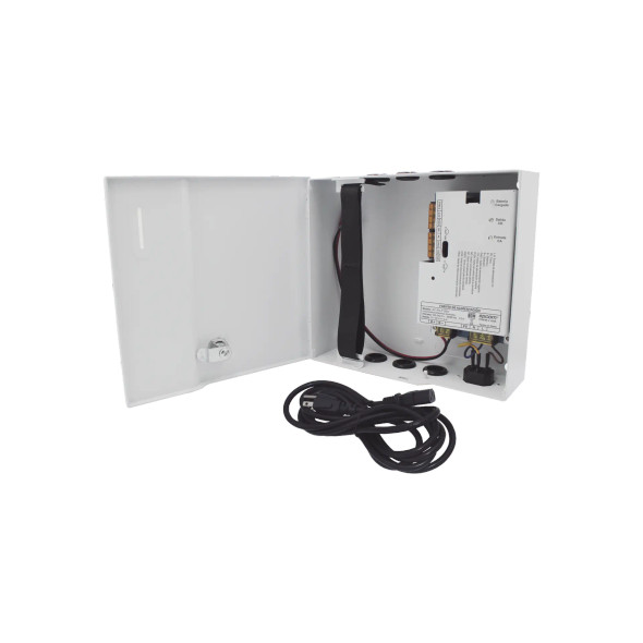EPCOM POWER AC-PS-T12-05 Fuente de Alimentación / 1 Salida 11-15 Vcc / 5 A / Temporizador Integrado / Con Capacidad de Batería de Respaldo / Requiere Batería / Aplicaciones en sistemas de control de Acceso
