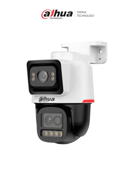 DAHUA DH-IPC-PTS2449C-4E3Z-S-PV-PRO Cámara PT varifocal WizColor de 4 MP + 2 MP/6x de Zoom Hibrido/Protección perimetral /Audio Bidireccional/Disuasión activa/Tour/Auto Tracking/Luz cálida 30m-PT 50m/Lente fija:112°/Lente PT:81.5°/SMD3.0/PoE
