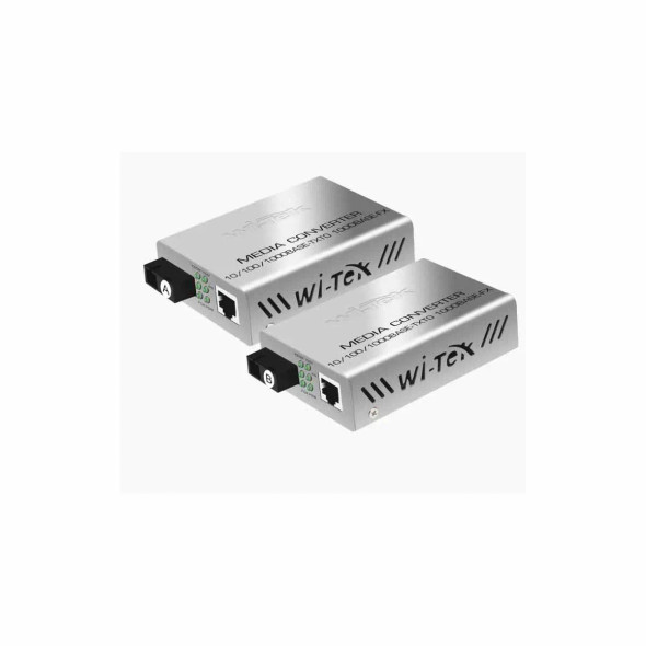 Convertidor de medios / Hasta 25 Km / 1 puerto SC/UPC 1000Mbps / 1 puerto RJ45 1000Mbps / WL: Tx 1310nm - Rx 1550nm / incluye 2 piezas A y B 