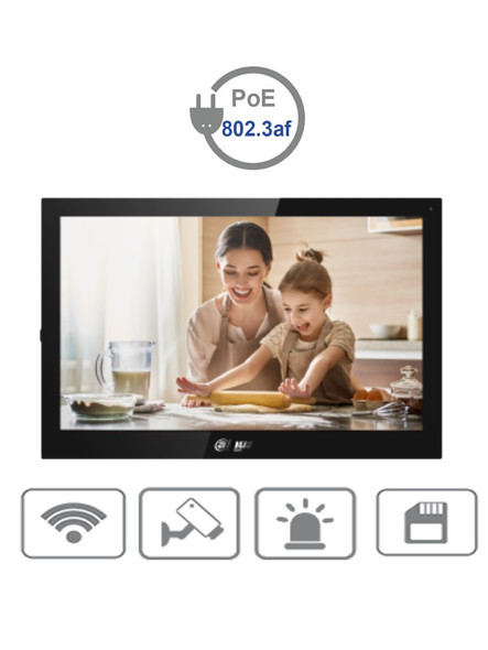 DAHUA VTH5341G-W - Monitor para Videoportero o Medición de temperatura/ 10 Pulgadas/ Android