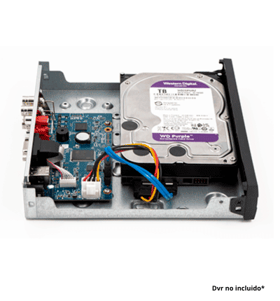 WESTERN DIGITAL WD85PURZ - Disco Duro de 8 TB Purple/ Especial para Videovigilancia/ Trabajo 24/7/ Interface: Sata 6 Gb/s/ Hasta 64 Cámaras/ Hasta 16 Bahías de Discos Duros. Para sistemas de seguridad de funcionamiento continuo las 24 horas.