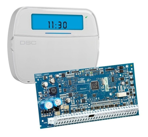 DSC HS2ICN - Teclado Cableado de Iconos admite 128 zonas compatible con NEO,TECLAS RETROILUMINADAS BLANCAS.