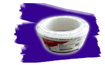 DAHUA PFM920I-5EUN-C-V2-100 - Bobina de 100 Mts de Cable UTP Cat5e/ 100% Cobre/ Color Blanco/ Ideal para Video y Redes/
