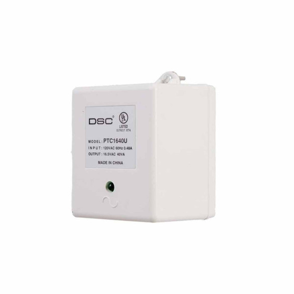 DSC PTC1640U - Transformador 16VCA / 40VA Fusible Interno para paneles y módulos de NEO, Power Series y Maxsys