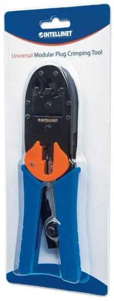 INTELLINET 211048 Pinza para Crimpear RJ11 RJ12 RJ45 Multifuncional