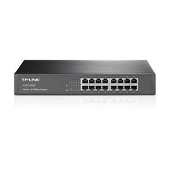 TL-SF1016DS Switch no administrable de 16 puertos Switch Linksys Gigabit Ethernet LGS116P, 16 Puertos 10/100/1000 Mbps (8x PoE+), 8000 Entradas - No Administrable 