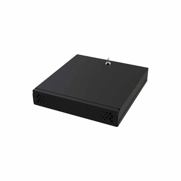 EPCOM GABVID1R3 Gabinete Metálico de Seguridad para DVR/NVR, Ancho 396 mm x 78 mm de Alto x