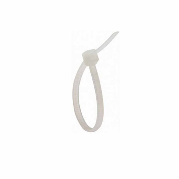 TY23BL Bolsa de 100 cinchos sujeta cables extra cortos, color blanco 