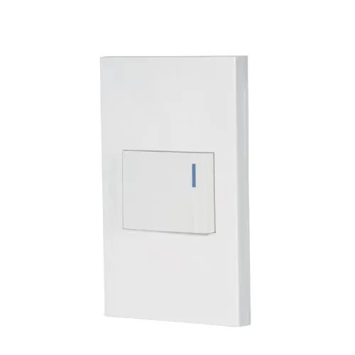 VOLTECK PA-APSE15-EB 45592 PLACA ARAMADA 1 INTERRUPTOR 1.5 MODULOS, LINEA ESPAÑOLA, BLANCA FABRICADA EN POLICARBONATO INDICADOR FLUORESCENTE 