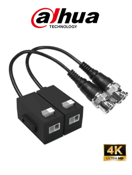  DAHUA DH-PFM800-N - Transceptores pasivos HDCVI 4K / 1 canal de transmisión de video / 720P hasta 400m (1312.34ft) 1080Phasta 250m(820.21ft) / UTP CAT 5E & CAT6 / Anti intertferencia hasta 60db / Compatible con formatos HDCVI, AHD, TVI y CVBS