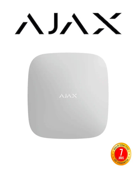AJAX Hub 4G - Panel de alarma Ethernet y conexión 4G LTE color Blanco 
