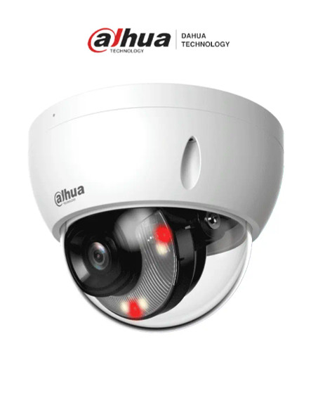 DAHUA DH-IPC-HDBW2649EP-S-IL - Camara IP Domo Antivandalica de 6 Megapixeles/ Lente de 2.8mm/ 30 Metros de Iluminador Dual Inteligente+Full Color/ SMD Plus/ Protección Perimetral avanzada/ Micrófono Integrado/ IP67/ IK10 Ranura para MicroSD