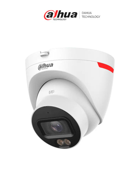 DAHUA DH-IPC-HDW2249TP-S-LED-0280B-PRO- Cámara IP Domo de 2MP / WizColor /WizSense/ IA/ SMD Plus/ Protección perimetral/ Lente de 2.8 mm/ Micrófono integrado/ WDR 120 dB/ Ranura MicroSD/ PoE/ IP67