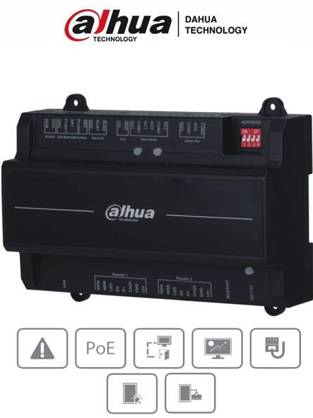 DAHUA DHI-ASC2202B(T) - Panel de Control de Acceso para 2 Puertas 2 Lectoras