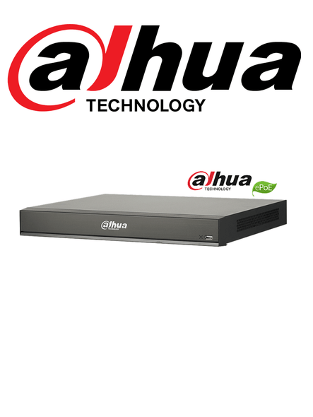 DAHUA DHINVR521616PI - NVR 16 Canales IP / 4K con inteligencia artificial / Reconocimiento facial