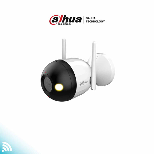 DAHUA F2C-LED - Cámara IP Bullet Wifi de 2 Megapíxeles/ Full Color/ Micrófono Integrado/ 30 Mts de Luz Visible/ Ranura para MicroSD/ Lente 2.8mm/ IA con Detección de Humanos/ IP67/