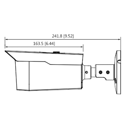 DAHUA HAC-HFW1500D - Camara Bullet de 5 Megapixeles/ Metalica/ Lente de 3.6 mm/ 92 Grados de Apertura/ IR de 80 Mts/ IP67/ Soporta: CVI/CVBS/AHD/TVI/
