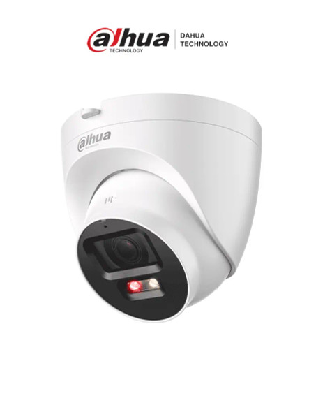 DAHUA IPC-HDW2249T-S-PV - Cámara domo IP de 2MP/ Iluminador Dual Inteligente/ Lente 2.8/ Disuasión activa/ SMD Plus/ protección perimetral/ Incorpora micrófono y bocina/ LED IR incorporado y luz cálida 30m/ PoE/ IP67