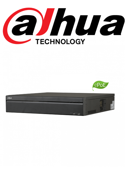 DAHUA NVR5864-16P-4KS2E - NVR 64 Canales IP 4K / H265+ / Rendimiento 320 Mbps / 2 HDMI