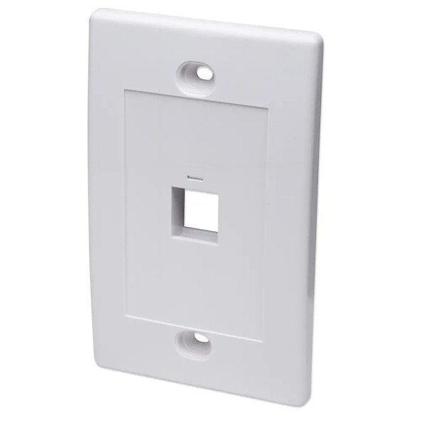 INTELLINET 163286 - TAPA (FACEPLATE) / 1 PERFORACION / BLANCO.La tapa de pared de una salida de Intellinet agrega un toque profesional a su instalación de cableado de red.