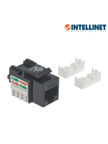 INTELLINET 210720 JACK UTP CAT6 NEGRO  INTELLINET 210720 JACK UTP CAT6 NEGRO