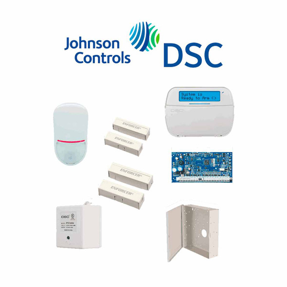 DSC NEO-LCD-SB - Paquete SERIE NEO con panel HS2032 de 8 zonas cableadas expandible a 32 