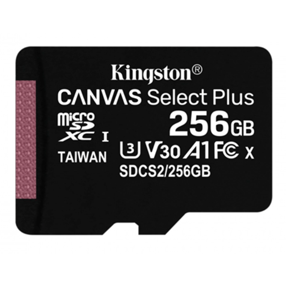KINGSTON SDCS2/256GB MICROSD 265GB Memoria Micro SDXC 265GB - Clase 10,Capacidad: 256 GB,Tipo de tarjeta flash: MicroSDXC,Velocidad de lectura: 100 MB/s.