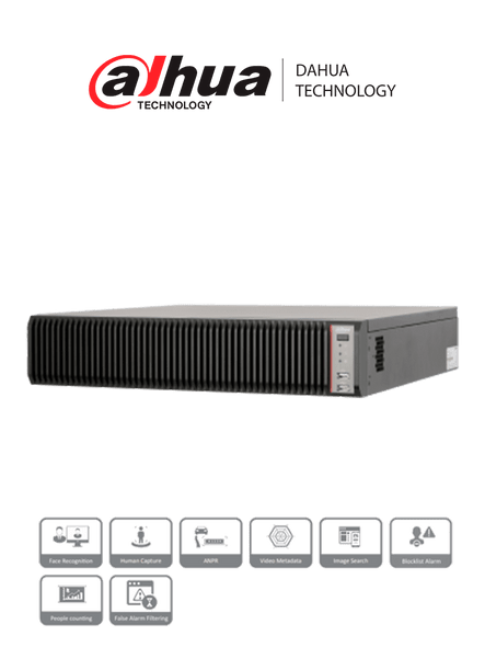 Dahua IVSS7108-2M - Servidor de Video con Inteligencia Artificial/ 128 Canales IP