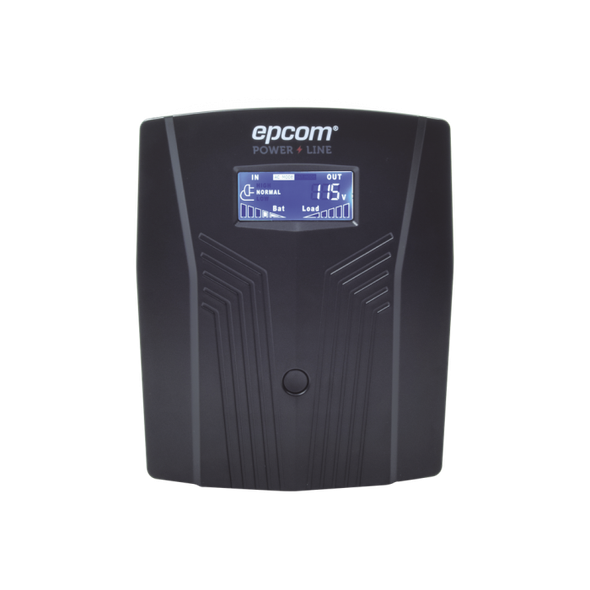 EPCOM EPU1200LCD UPS DE 1200VA 720W / Topología Línea Interactiva / Entrada y Salida 120 Vca / Clavija NEMA 5-15P / 6 Tomas NEMA 5-15R.