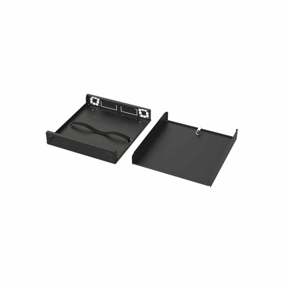 EPCOM GABVID1R3 Gabinete Metálico de Seguridad para DVR/NVR, Ancho 396 mm x 78 mm de Alto x
