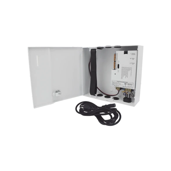 EPCOM POWER AC-PS-T12-05 Fuente de Alimentación / 1 Salida 11-15 Vcc / 5 A / Temporizador Integrado / Con Capacidad de Batería de Respaldo / Requiere Batería / Aplicaciones en sistemas de control de Acceso