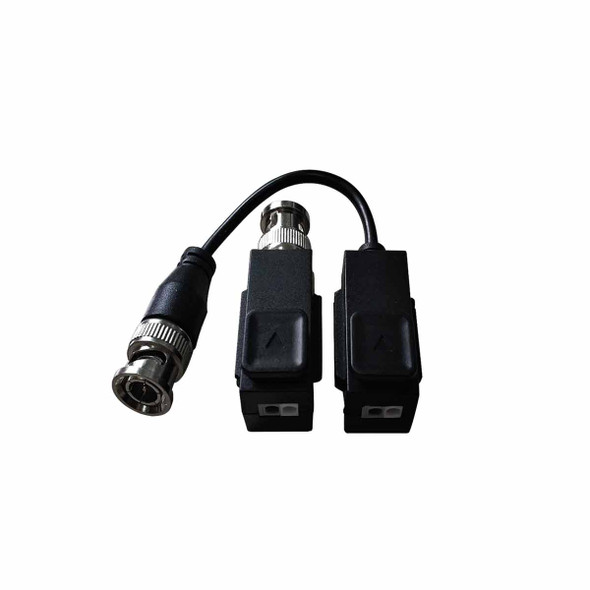 HIKVISION DS-1H18S/E(C) Kit de Transceptor Balluns TURBOHD Botón Push / Hasta 8 MP (4K) / 100% Cobre / Soporta HD-TVI / AHD / CVI / CVBS / Audio por Coaxitron/ Datos para Menu de Configurar de Cámaras.