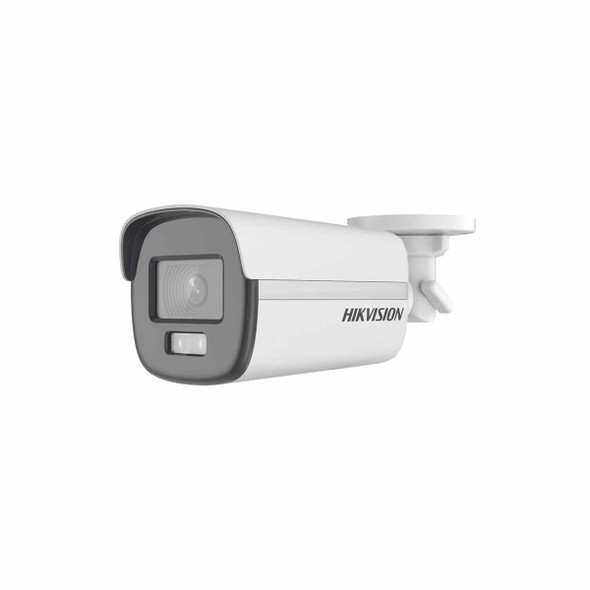 HIKVISION DS-2CE12DF0T-F [ColorVu] Bala TURBOHD 2 Megapíxel (1080p) / Imagen a Color 24/7 / Lente 3.6 mm / METAL / Luz Blanca 40 mts / Exterior IP67 / TVI-AHD-CVI-CVBS / dWDR.