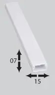 HM HM0715-2 CANALETA PVC 07X15MM 2M 