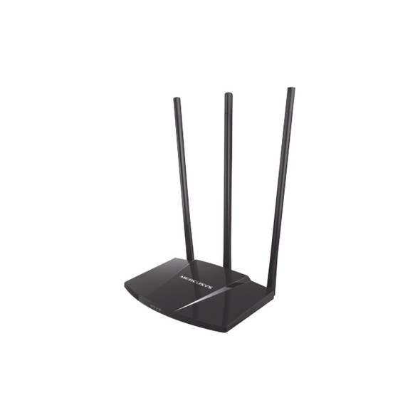 MERCUSYS MW330HP - Router inalámbrico N de alta potencia, velocidad de 300 Mbps en 2.4 GHz, con 1 puerto WAN Fast Ethernet y 3 puertos LAN Fast Ethernet. Ofrece cobertura ampliada de WiFi con 3 antenas de 7 dBi y función de control parental