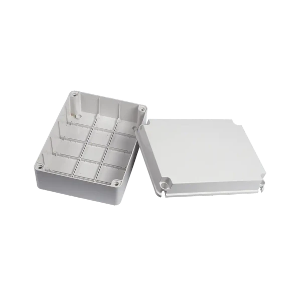 PRECISION PST-1924-E Gabinete de Plástico IP55 (190X240X95 mm). Protección EMI. Para Instalaciones Comerciales, Residenciales e Industriales. Incluye Tornillería para su Tapa. Operación de -40 a 120°C de temperatura