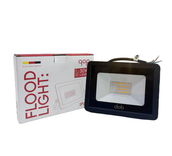 QOP Q11-13 REFLECTOR LED 3000K 30 WATTS REFLECTOR LED 30WATTS - 3000K - LUZ CALIDA - 100-260V - 50/60HZ - IP66 - 2700 LM - 20 000 HORAS.