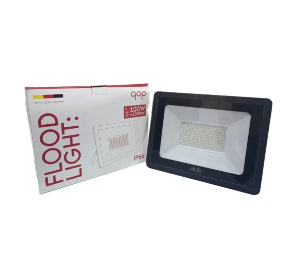 QOP Q11-16 6000K Reflector Led/ 100Watts/ Temperatura 6000K/ Luz blanca/ 9000Lm/ 100-260V/ IP66