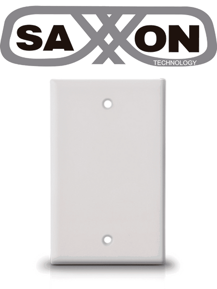 SAXXON A175 - Placa de pared ciega / Sin puertos / Color blanco