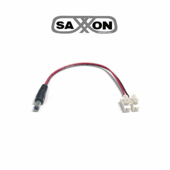 SAXXON PSUWB04 - Conector Macho para Alimentación de Cámaras/ Cable Calibre 18 AWG Conector de energía con plug macho.